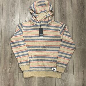 Quiksilver NWT Kids Great Otsay Striped Hoodie Sweatshirt - Size 12